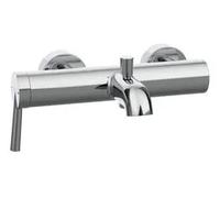 Grifo de ducha monomando para pared con acabado cromado Pals Roca