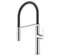 Grifo de encimera para lavabo de la marca Sapho, modelo ATON, con ducha integrada, acabado cromado