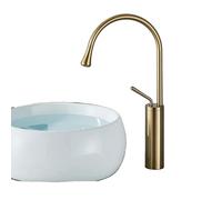 Grifo de latón dorado cepillado, estilo moderno, fácil instalación, acabado cepillado. Dorado envejecido