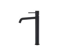 Grifo de lavabo alto con cartucho cerámico de 25 mm fabricado en latón con acabado negro mate Monza de Imex