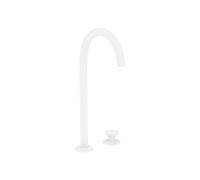 Grifo de lavabo de dos mandos, modelo AXOR ONE Select, con desagüe de 1 1/4 pulgadas, acabado blanco mate