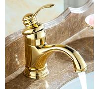 Grifo de Lavabo de latón Antiguo, Elegante Grifo Mezclador de Agua para Fregadero, Elegante Accesorio Dorado para Cocina y baño y fácil de Instalar, renovar el hogar