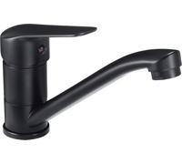 Grifo de lavabo de pie, monomando, con caño giratorio, modelo Deante Bateria Umywalkowa Nero, fabricado en latón/acero inoxidable 304, con 7 años de garantía