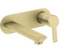 Grifo de lavabo empotrado Deante, de un solo mando, acabado en oro cepillado, fabricado en latón, ecológico, con 7 años de garantía