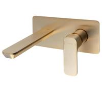 Grifo de lavabo empotrado Sapho SPY, acabado dorado mate