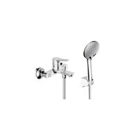 Grifo de lavabo monomando caño alto fabricado en latón con acabado en color blanco Rhio de GME
