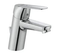 Grifo de lavabo monomando con desagüe y cartucho cerámico en acabado cromo Alfa Roca