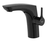 Grifo de lavabo monomando de diseño corto en acabado negro titanio Insignia Roca