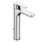 Grifo de lavabo monomando de repisa con desagüe automático en acabado cromado Roca