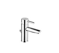 Grifo de lavabo monomando moderno con válvula de desagüe acabado cromo New Ícone de Unisan