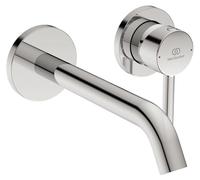 Grifo de lavabo mural Ceraline de Ideal Standard, con instalación empotrada, alcance de 180 mm, modelo A6938AA, acabado cromado