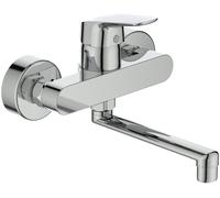 Grifo de lavabo mural Ideal Standard Ceraflex, montaje en superficie, alcance de 160 mm, modelo B1717AA, cromo