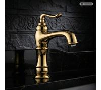 Grifo de lavabo PaulGurkes Oro Nostálgico Mezclador Monomando