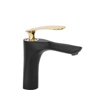 Grifo de lavabo Rea ORBIT, color y dorado, de bajo perfil