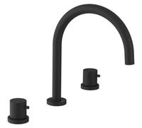 Grifo de lavabo Sapho ULTRAMIX, con tres orificios, color mate