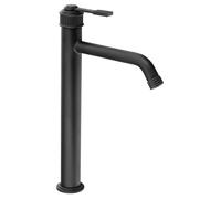 Grifo de lavabo Sapho VERSI, de altura elevada, con caño de vertido alargado de fundición, color mate