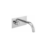 Grifo de pared monomando para lavabo con temporizador eficiente Tube de Unisan - Sin válvula