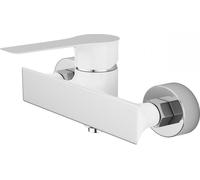 Grifo de pared para ducha Raila Laveo BLL 640D, blanco/cromado, de un solo mando, con cartucho cerámico, con servicio de asistencia técnica, y con 8 años de garantía