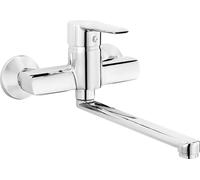 Grifo de pared para lavabo, cromado, modelo Corio