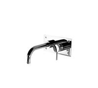 Grifo de pared para lavabo monomando horizontal con diseño moderno y eficiente Tube de Unisan - Sin válvula