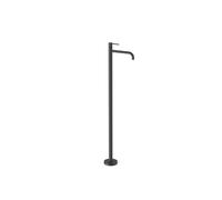 Grifo de pie monomando para lavabo con maneta de latón acabado negro mate STUDY EXCLUSIVE TRES - Con base empotrable