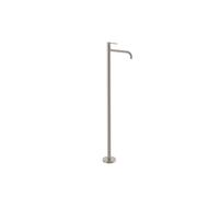 Grifo de pie monomando para lavabo con maneta hecho de latón acabado acero STUDY EXCLUSIVE TRES - Sin base empotrable
