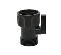 Grifo de plástico de 2 vías de 5/8 pulgadas, válvula de agua for riego, pistola de lavado de coches, conector rápido, adaptador G3/4, 1 Uds.(A)