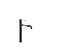 Grifo de repisa para lavabo con acabado negro metalizado monomando alto Study Tres