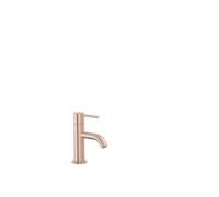 Grifo de repisa para lavabo con latiguillos de alimentación flexibles en acabado oro rosa mate Study Tres