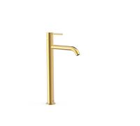 Grifo de repisa XXL para lavabo monomando alto con acabado oro mate 24 K Study Tres