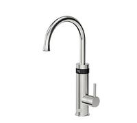 Grifo eléctrico, Grifo de agua caliente instantáneo, grifo eléctrico gris bronce for cocina, calentador de agua eléctrico de grifo de flujo(Brushed Silver)