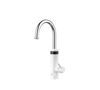 Grifo eléctrico, Grifo de agua caliente instantáneo, grifo eléctrico gris bronce for cocina, calentador de agua eléctrico de grifo de flujo(ABS White)