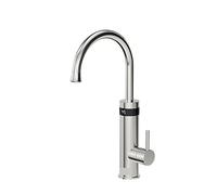 Grifo eléctrico, Grifo de agua caliente instantáneo, grifo eléctrico gris bronce for cocina, calentador de agua eléctrico de grifo de flujo(Brushed Silver)