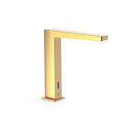 Grifo electrónico con sistema premezclador para lavabo acabado dorado Slim TRES