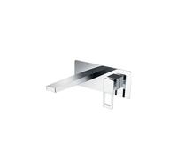 Grifo empotrado para lavabo fabricado en latón cromado de diseño moderno Suecia de Imex - Plateado / Sin válvula click-clack