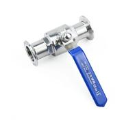 Grifo Exterior Jardin Válvula De Bola Sanitaria Acero Inoxidable 304 19 Mm, 3/4", 1", 1-1/2", 2", Tipo Tri Clamp, Casquillo 50,5 Mm/64(38mm x Ferrule 50.5)
