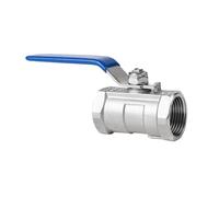 Grifo Exterior Jardin Válvula De Bola Una Pieza Acero Inoxidable S304 SS316L, Interruptor Tubería Agua Roscada 1/4" 3/8" 3/4" 1" 1-1/4" 1-1/2" 2" DN15(1-1/4",SS316L)