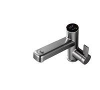 Grifo extraíble con pantalla digital, grifo mezclador de baño cocina fría y caliente latón, válvula cerámica 35 mm,Seguro y Confiable(Rot)