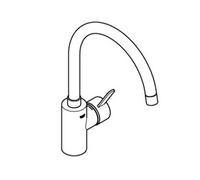 Grifo Grohe Eurosmart Cosmo Monomando Caño alto 35.4 cm Giratorio - Grifos de cocina