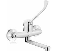 Grifo lavabo mural Deante Joko Clinic cromado BOJ_050C