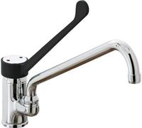 Grifo mezclador de pared KBS con mando giratorio, conexión de agua de 1/2 pulgada, para un solo agujero