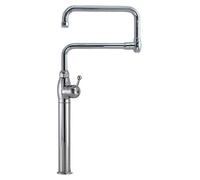 Grifo mezclador KBS con doble mando, conexión de agua de 1/2 pulgada, para instalación en un solo agujero