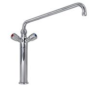 Grifo mezclador KBS con mando giratorio, conexión de agua de 1/2 pulgada, instalación en un solo agujero