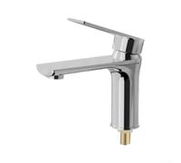 Grifo moderno para guardarropa de un solo agujero, fácil de instalar | Aireador integrado, flujo sin salpicaduras, reduce el uso de agua, diseño, rutina diaria de baño