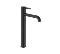 Grifo Monocomando de Lavabo con Caño Alto y Desagüe Click-clack Ona Negro Mate Roca