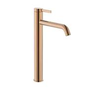 Grifo Monocomando de Lavabo con Diseño de Caño Alto en Acabado Color Oro Rosa Ona Roca