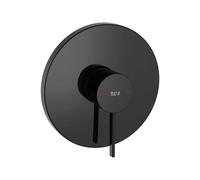 Grifo Monocomando para Ducha Empotrable Titanio Ona 16cm Negro Roca - Con cuerpo empotrable