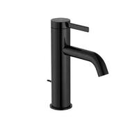 Grifo monocomando para lavabo con desagüe automático acabado negro titanio Ona Roca