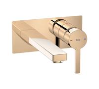 Grifo Monocomando para Lavabo Empotrable y Color Oro Rosado Naia Roca - Sin cuerpo empotrable