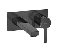 Grifo Monocomando para Lavabo Empotrable y Titanio Naia Negro Roca - Sin cuerpo empotrable
